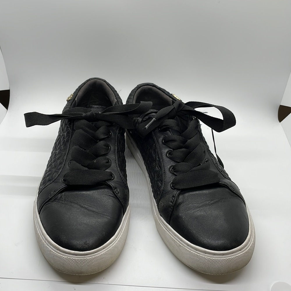 Tory Burch Perfect Black Quilted Marion Leather Sneaker Size 8.5M